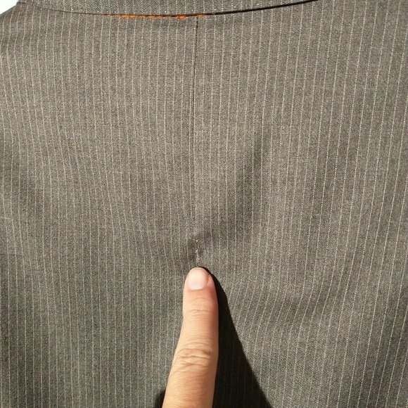 Sartoria Partenopea Men's Sz 40 Super 110s Wool Full Lined Gray Pinstripe Blazer - Picture 12 of 12